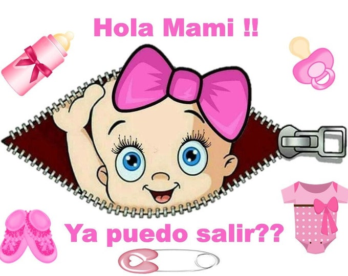 Sugar sheet for cake decoration (Baby shower girl) letter size