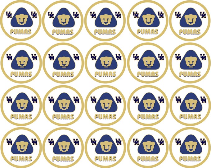 Sugar Paper (Pumas) 20 images of 1.81 inches Round