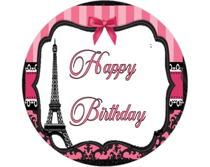 Transfer only for gelatin Paris 8 inches round