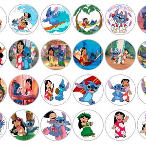 Lilo and Stitch Cake Toppers Stitch Cupcake Toppers Edible