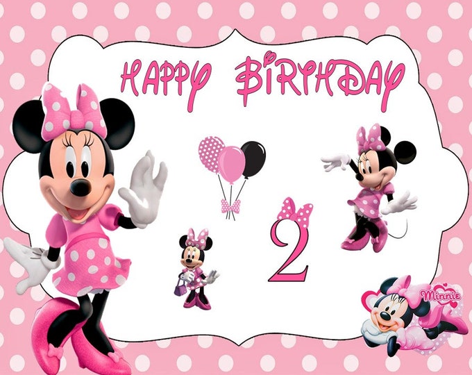 Transfer only for Minnie Mouse letter size gelatin