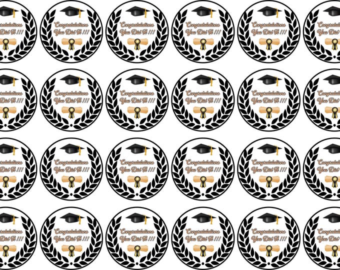 Gelatin only transfers (Various color gradations) 24 1.5 inch round