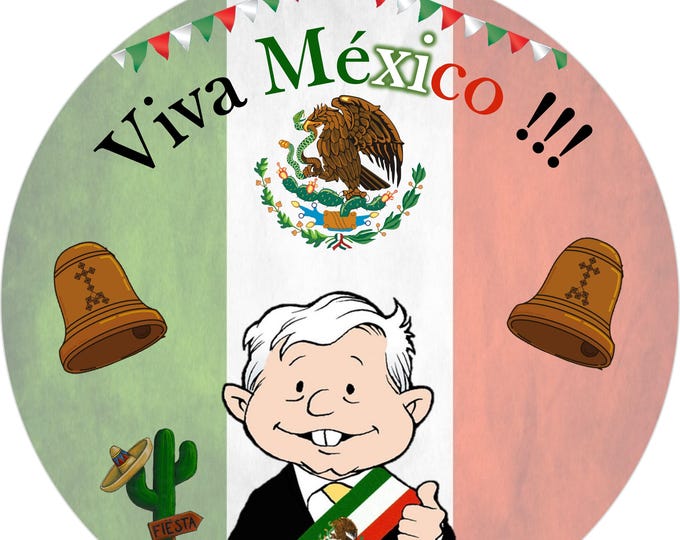 Cake toper en papel de azúcar para pastel ( Cumpleaños Mexicano ) 8 pulgadas redondo