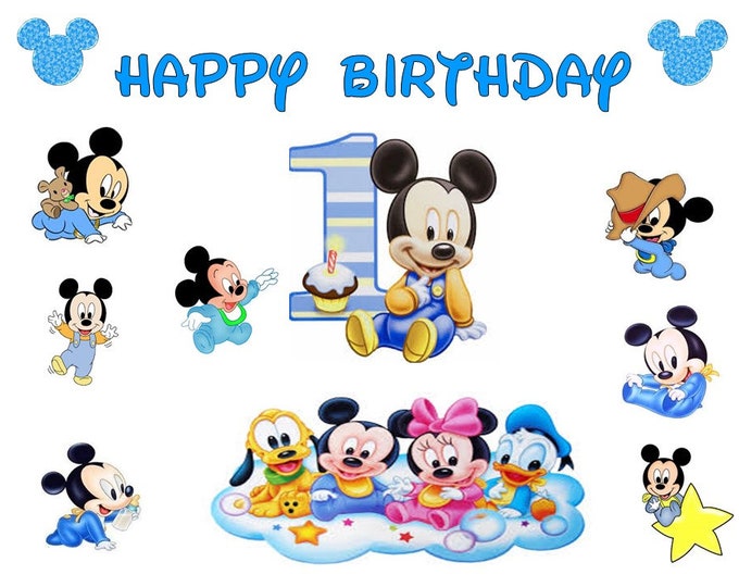 Transfer only for gelatin (Baby Mickey Mouse) letter size