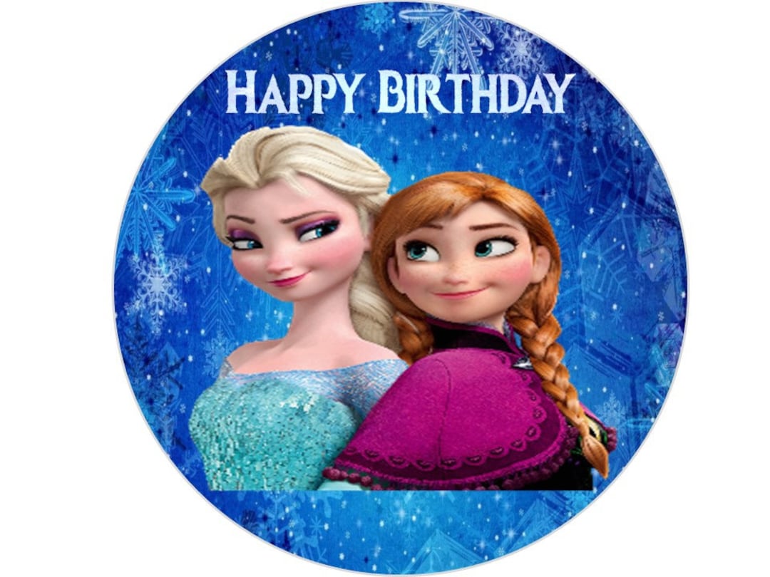Frozen Gelatin Transfer 8 Inches Round Etsy