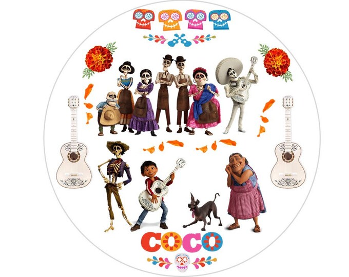 Transfer only for gelatin Coco 8 inches round