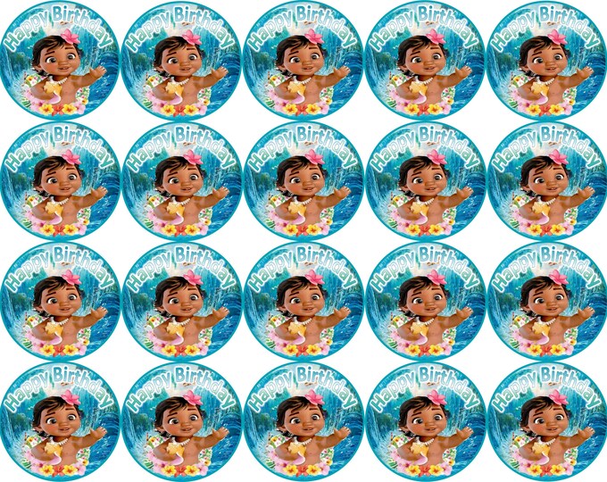 Sugar Paper (Moana) 20 images 1.81 inches Round