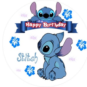 Gelatin-only transfer printed on regular multipurpose bond paper (Stitch) 8&quot; round or 24 1.5&quot; images