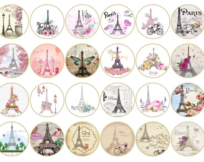 Paris 24 Gelatin Transfer Only, 1.5 Inch Round