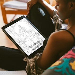 30-page Inspirational Mindful Colouring Book for Kids and Families