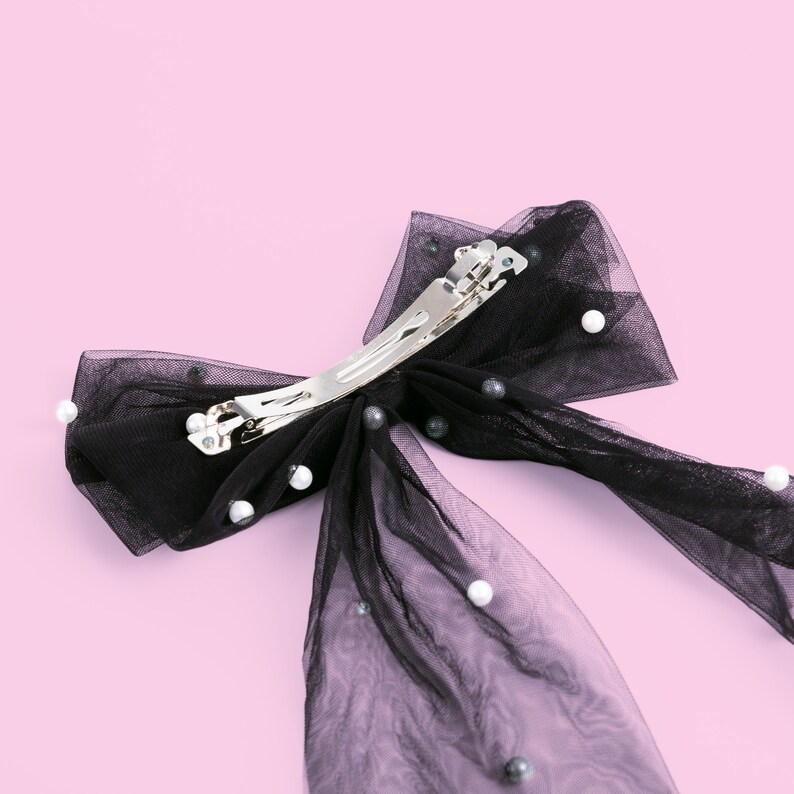 Bridal Bow Veil Pearl Veil Wedding Veil Tulle Pearl Bride Hair Etsy