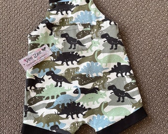 Toddler cotton overall, dinosaur