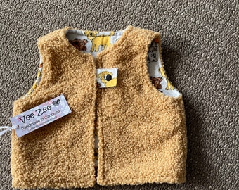 Teddy fleece, toddler, reversible