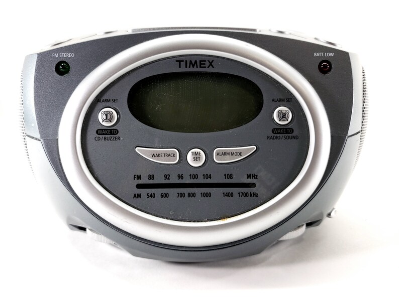 Timex T602G Stéréo CD Dual Alarm Clock Radio Lecteur CD Radio Etsy France