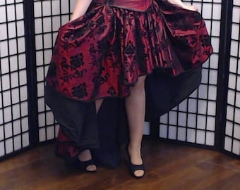 Sewing pattern for mullet skirt