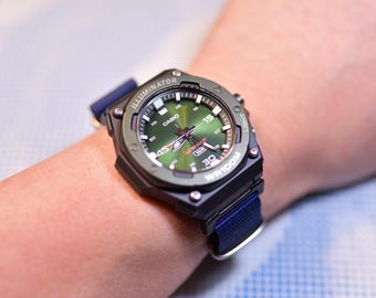 CASIO W-300 80s ”CASIO Marlin” Vintage Vintage ULTRA Rare Casio W-300 Marlin 1980s Module 106 Japan Men's