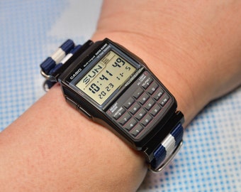 Casio databank cheap nato strap
