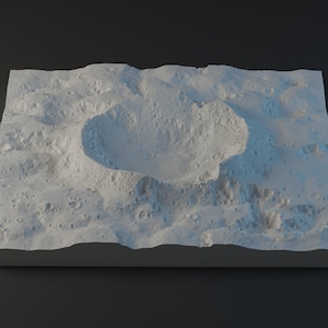 Highly Detailed Moonscape Crater Detail Model