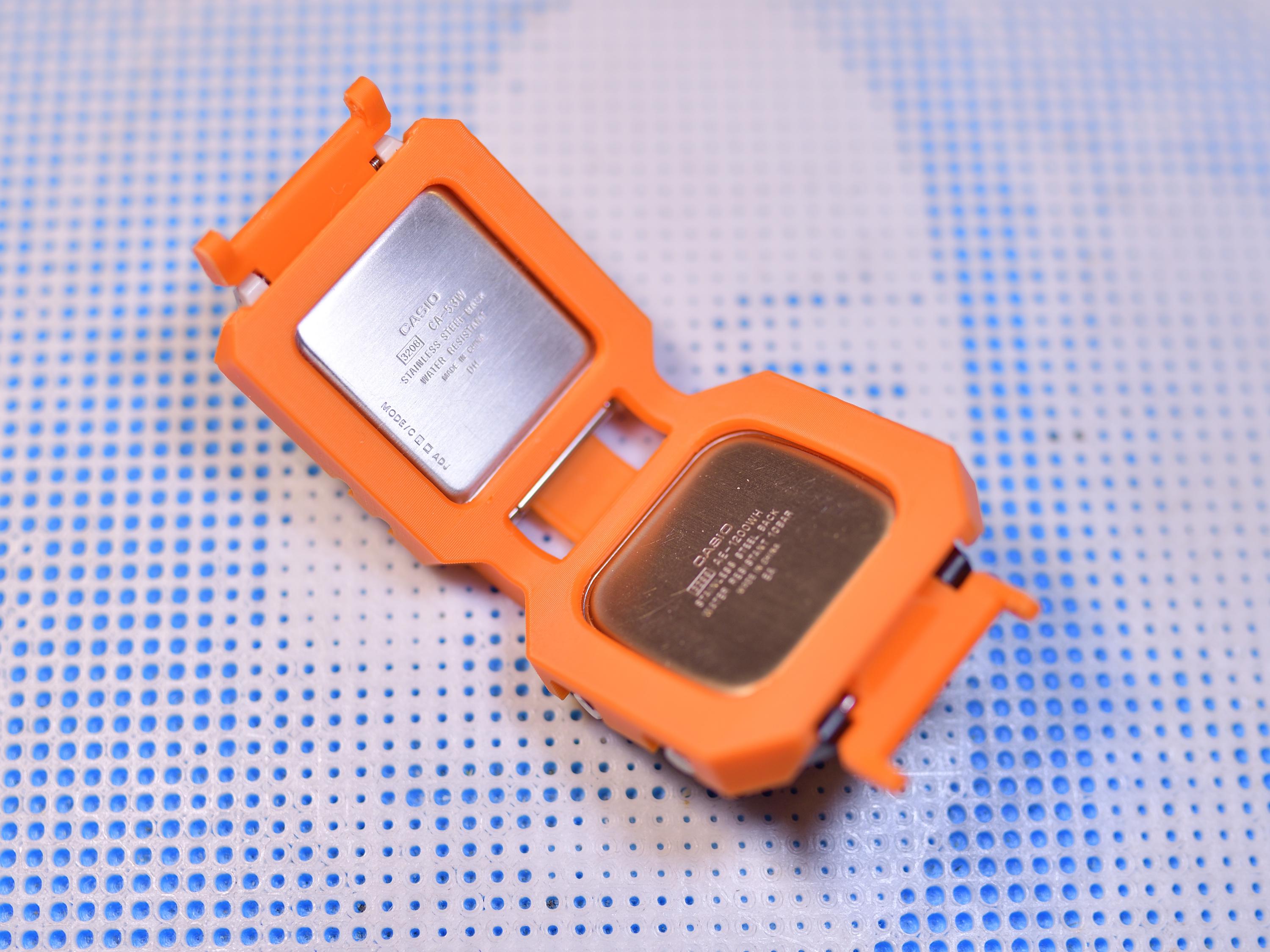 Dual Watch Mounting Kit for Casio AE1200 & CA53, 3D Printed With