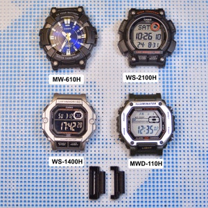 Uhrenadapter für Casio WS1400H, WS2100H, MW610H, MBT110H, WS1300H oder ähnliche Modelle - in mehreren Farben erhältlich