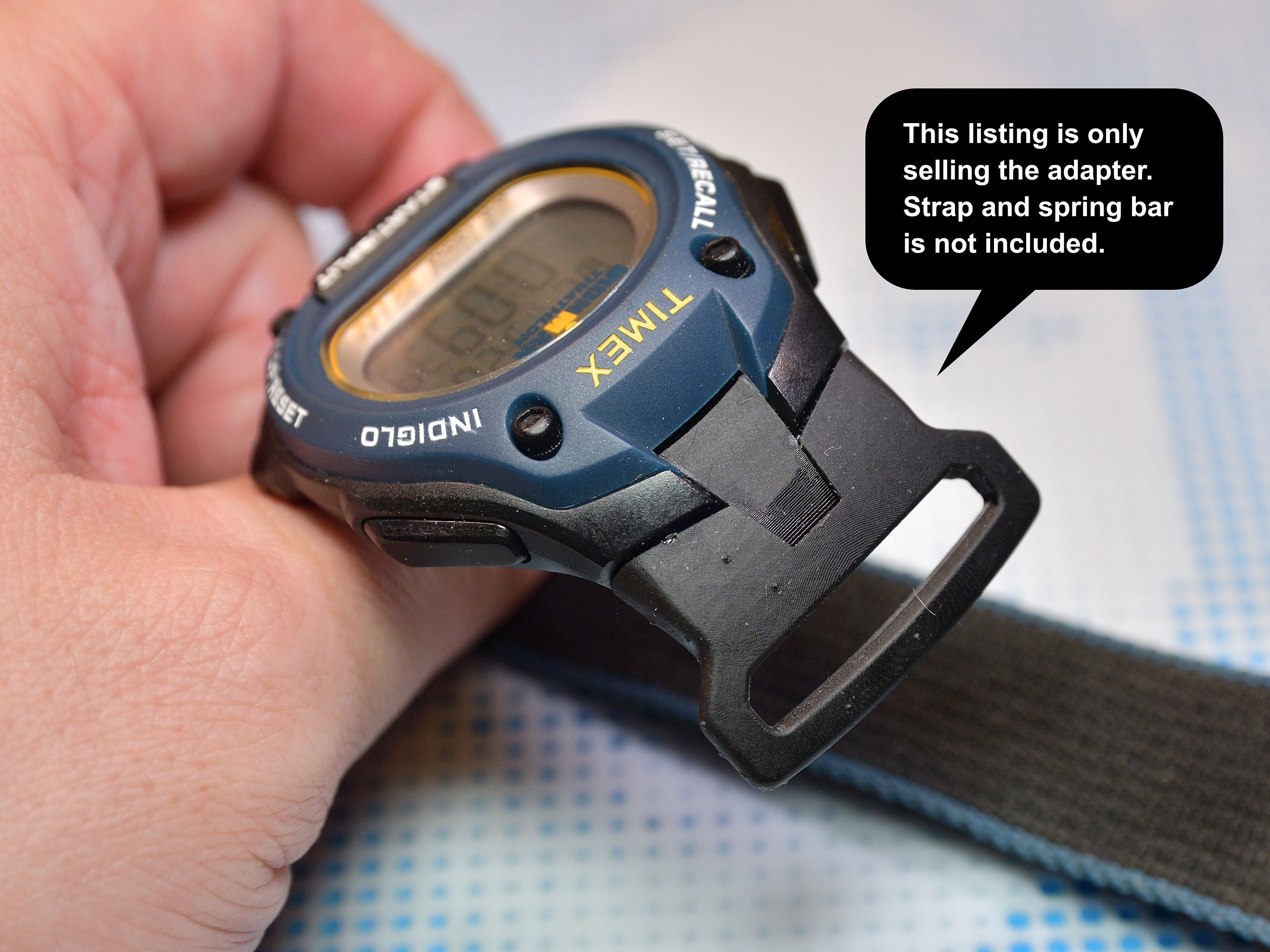 Straps Adapter for Timex Ironman Classic 30 Oversized T5K413 Etsy
