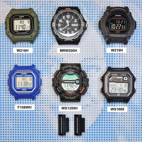 Adaptateur de bracelet de montre Casio. MRW200H, EAW-200H, F108WH, WS-1500H, WS1200H, WS1600, L218H, L219H, plusieurs couleurs disponibles