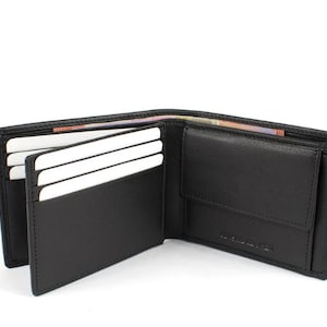 Genuine Cowhide Soft Leather Mens Wallet Card Holder Coin Purse