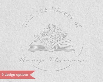 Personalized Book Embosser, Custom From the Library of Book Stamp, Library Embosser, Ex Libris Book Stamp, Great Book Lover Gift