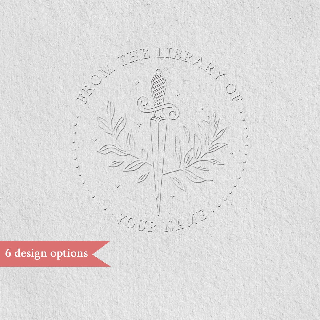 Book Embosser Personalized,from the Library of Stamp,library Embosser