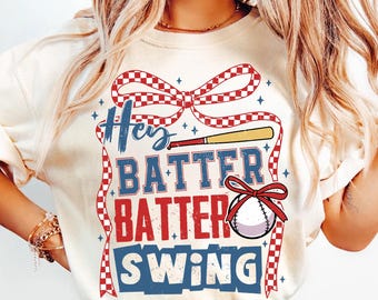 Baseball Batter Batter Swing Png, Checkered Baseball Coquette Png, Game Day Baseball Png, Baseball Mom Png,Baseball Shirt Png, Sport Png