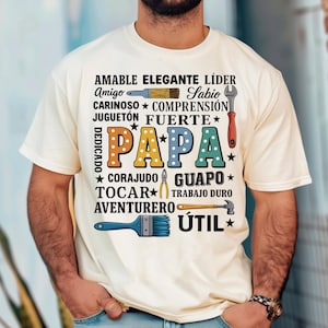 Retro Tool Padre Png, Spanish Father's Day Png, Gift For Latina Dad, Tool Dad Png, Funny Dad Shirt Png, Father's Day Png, Gift For Dad