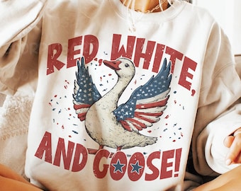 Patriotic Goose Png, 4th Goose Png, Retro 4th of July Png, America Coquette Png, Funny July 4th Png, Independence Day Png, Patriotic png