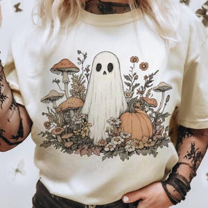 Halloween Floral Ghost Png, Girly Pumpkin Png, Boho Floral Fall Png, Halloween Png, Autumn Vibes Png, Spooky Season Png, Trending png