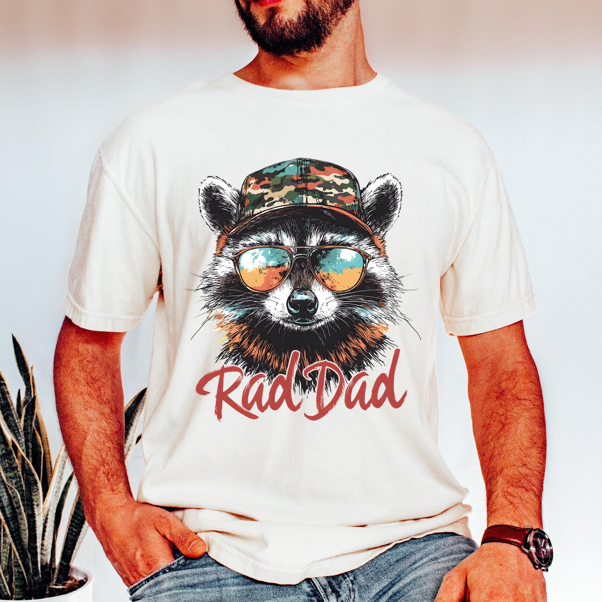 Rad Dad Raccoon PNG, Funny Father's Day Gift (digital Download) - Etsy