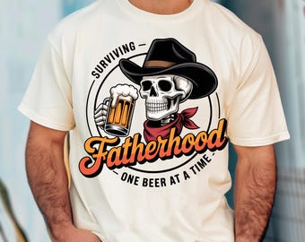 Sobreviviendo a la paternidad una cerveza a la vez (Png), Papá esqueleto (Png), Patio trasero divertido (Png), Camiseta divertida para papá (Png), Día del padre (Png), Regalo para papá