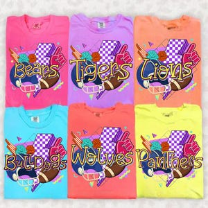 Mascot Sport Bundle PNG, Digital Sublimation, Girl Sports, Game Day School, Colorful Checkered Print, Sport Designs, Girly Sport Bundle
