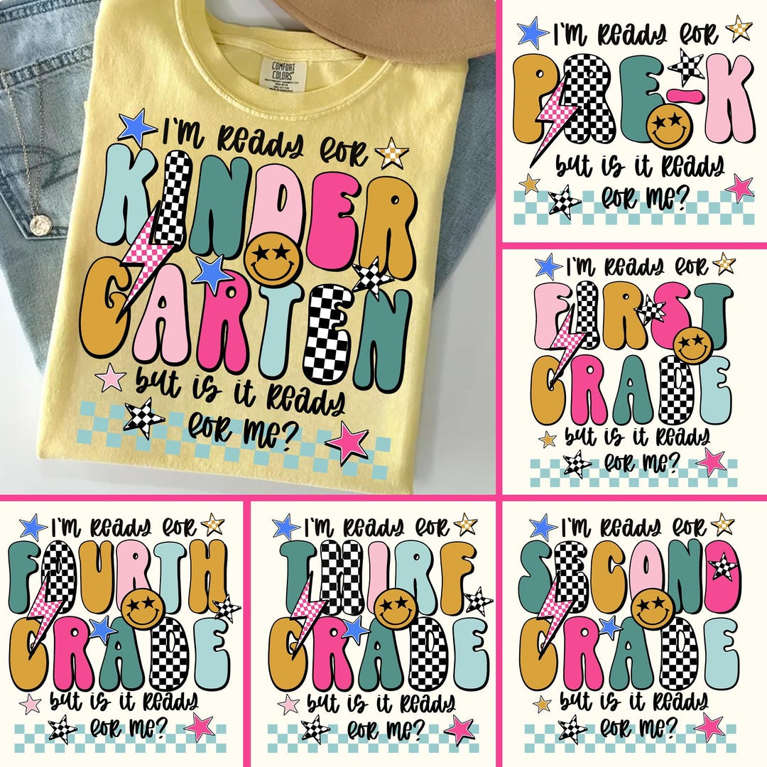 Back to School Bundle Png, First Day of School Png, Pre-k 1st/2nd/3rd ...