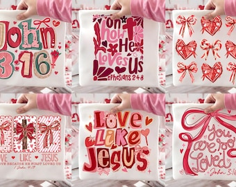 Valentine Png Bundle, Christian Valentine Png, Valentine Heart Png, Boho Valentine Png, Bible verse Png, Retro Valentine Png, Brushstroke