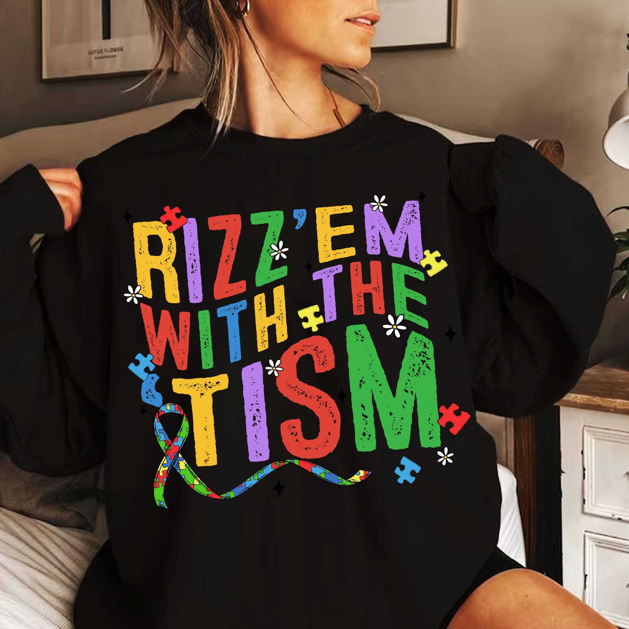 Autistic Rizz Kid Retro Rizz Em With the Tism PNG, Autism Awareness, Hand Drawn (digital ...
