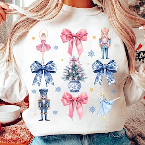 Coquette Chinoiserie Christmas Png, Christmas Png, Christmas Toile Png, Nutcracker Png, Grandmillenial Christmas Png, Preppy Christmas Png