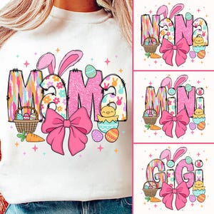 Coquette Easter Mama Png, Easter Png, Mama Easter png, Easter coquette bow png, Mama png, Easter bunny png, Spring Png, mama mini png