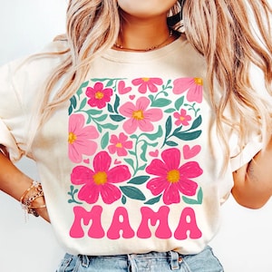 Floral Mama Coquette Png, Boho Mama Png, Mothers Day Png, Gift for Mom, Mother png, Retro Mama Png Design, Motherhood png, Hand drawn