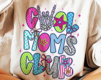 Cool Moms Club PNG, Retro Mama Design (Digital Download)