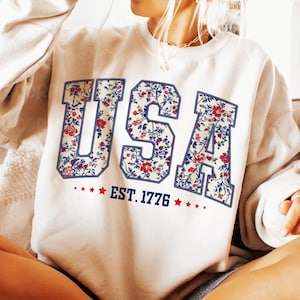 Floral USA Png, Retro America Png, 4th Of July PNG, 4th Of July Sublimation Design, America Coquette Png, Patriotic Png, Girly png