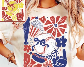 Retro Baseball Mama Png, Game Day Boho Design (Digital Download)