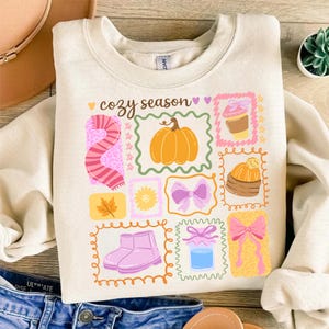 Cozy Season Bow Sublimation, Fall Vibes Png, Pink Fall Png, Fall Stamps Png, Fall Pumpkin Png, Cozy Season Sublimation, Girly Autumn Design