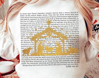 Nativity Scene PNG, Christian Christmas Story, Baby Jesus (Digital Download)