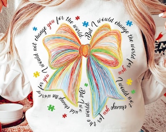 Lazo de coqueta de autismo Png, Autismo Png, Conciencia del autismo Png, Cinta de autismo de rompecabezas, Camiseta de maestro de autismo Png, Sublimación de vida de autismo