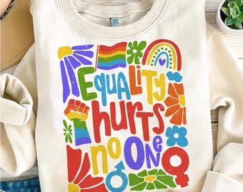 Equality Hurts No One Png, Equal Rights Png, Human Rights Png, LGBTQ Png, Love Is Love Png, Gay Pride Png, Pride Month Png, Rainbow flag png