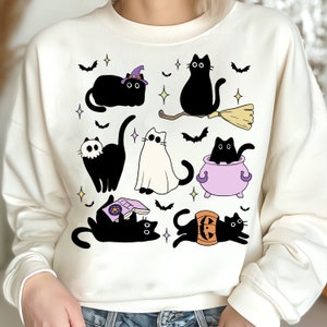 黒猫 png、黒猫ハロウィン png、ハロウィン png、ハロウィン猫 png、ゴースト猫 png、カボチャ猫 png、黒猫シャツ、魔女猫 png